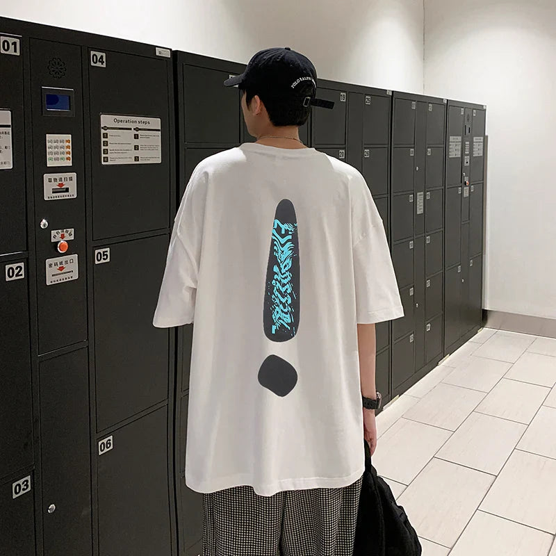 Vintage Sommer-T-Shirt aus Baumwolle mit Genshin Impact-Motiv