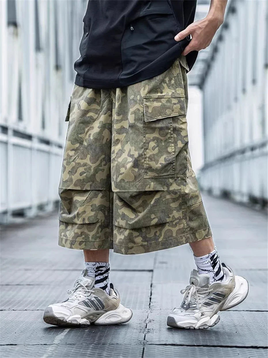Gerade und elegante taktische Cargo-Shorts in Tarnfarben