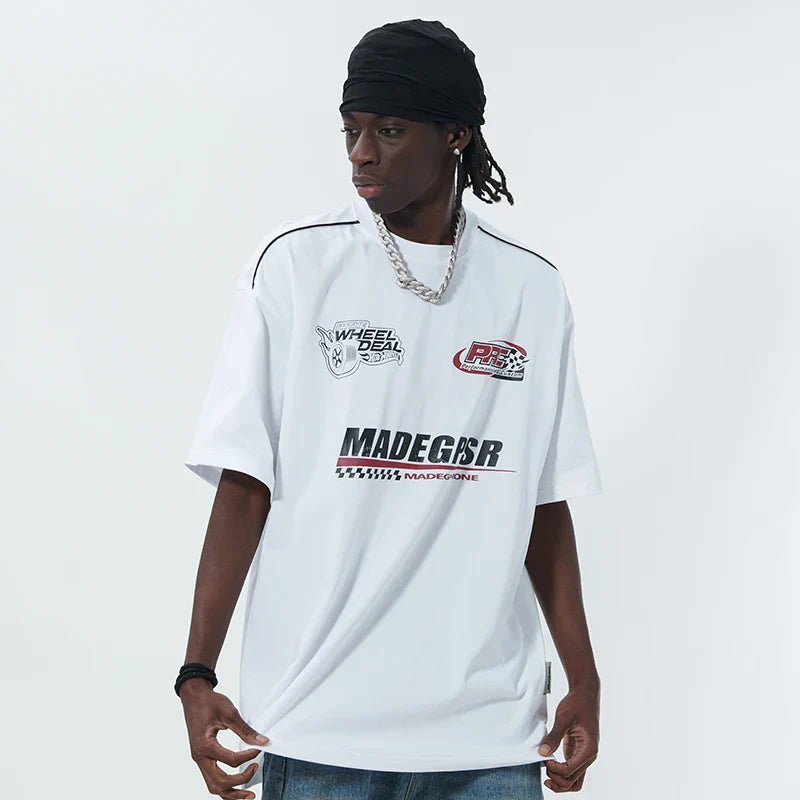 T-shirt de sport oversize à col rond