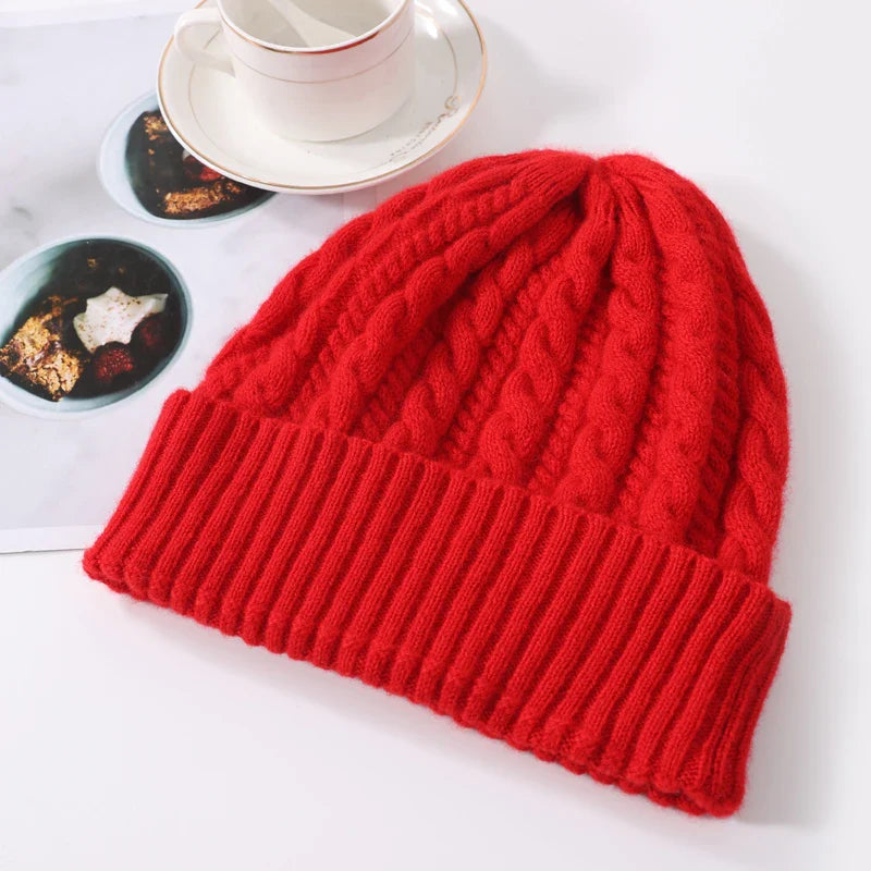 Bonnet en laine et cachemire