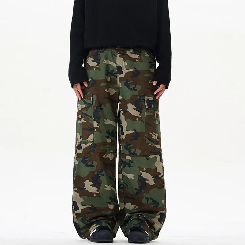 Amerikanische Cargohose mit geradem Bein