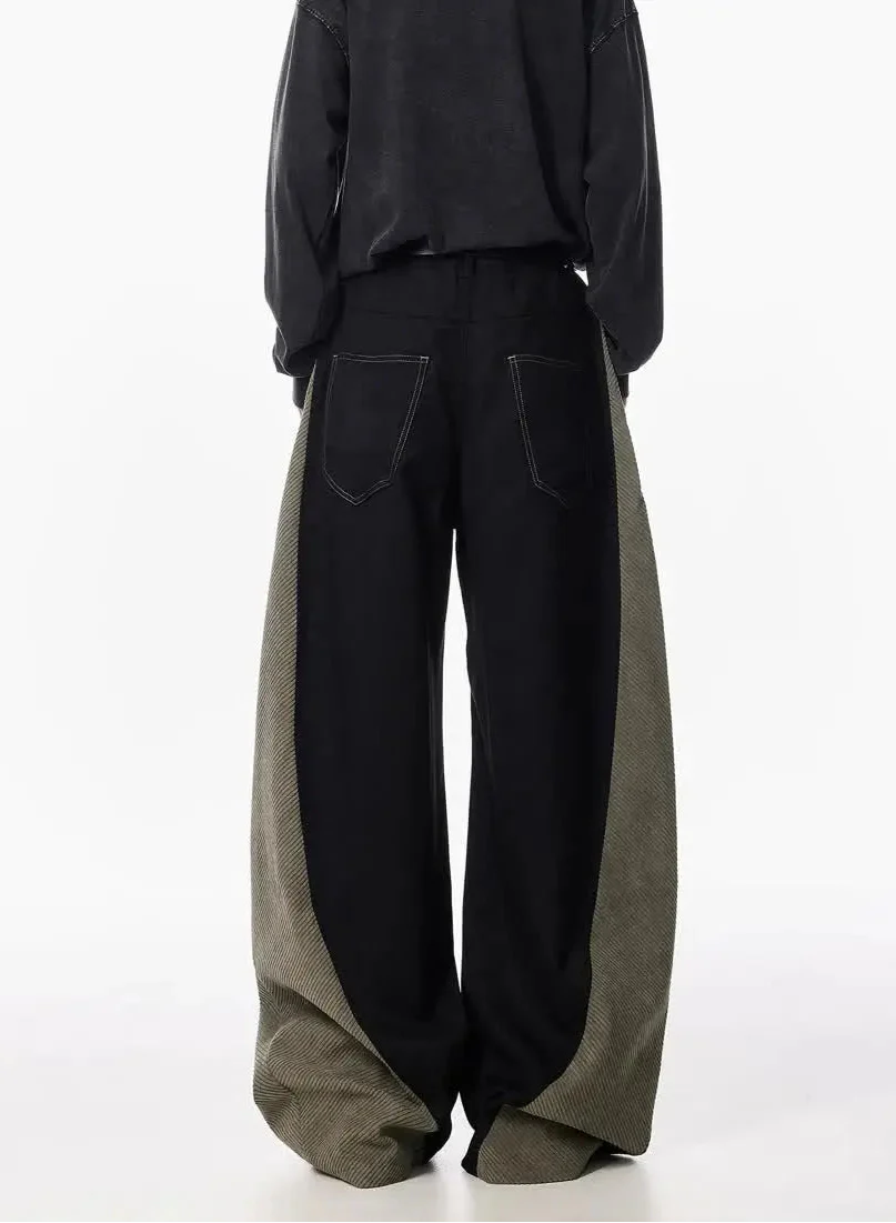 Stilvolle, weit geschnittene Hose im amerikanischen Vintage-Stil