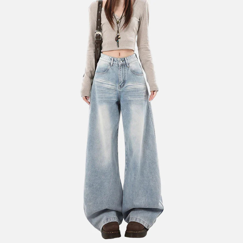 Signature High Waist Loose Wide Leg Jeans
