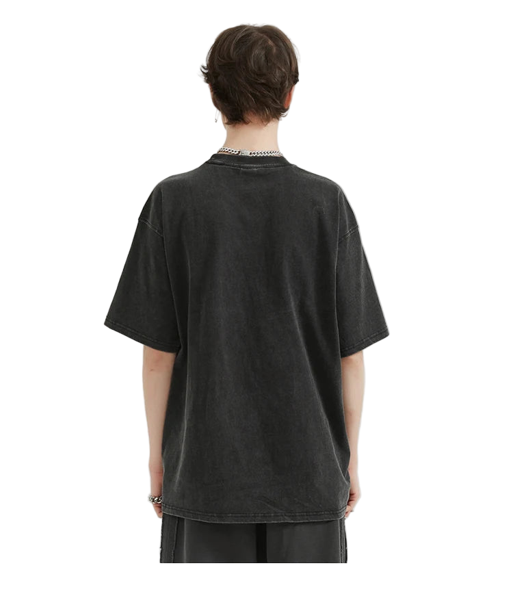 Y2k Crying Girl Washed Tee