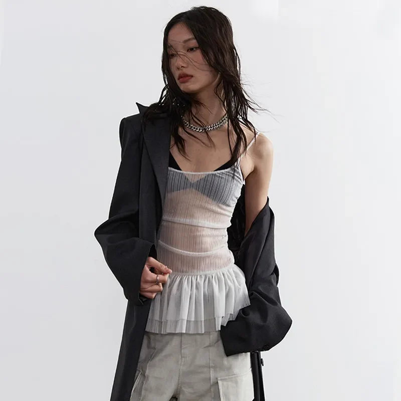 Fairycore Aesthetic See Through Tank Top