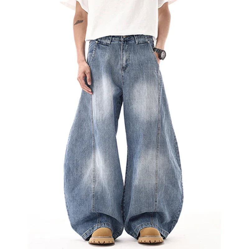 Original Gradient Washed Loose Wide Leg Jeans