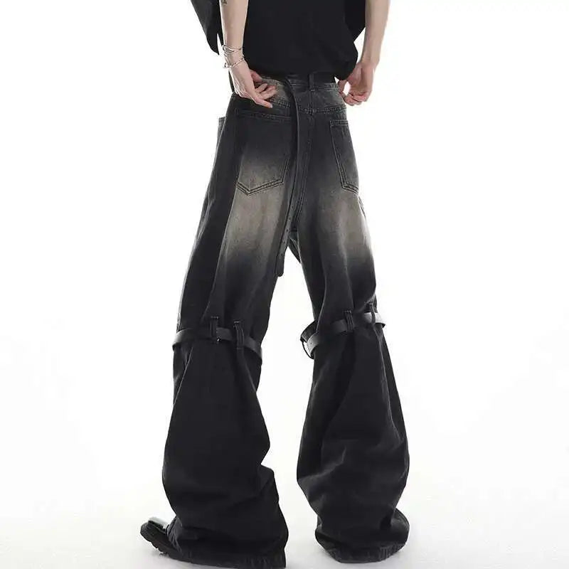 Vintage-Jeans im amerikanischen Stil mit Micro-Flared-Schlaghose