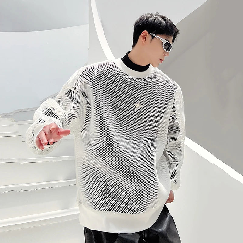 Sweat-shirt en maille texturée