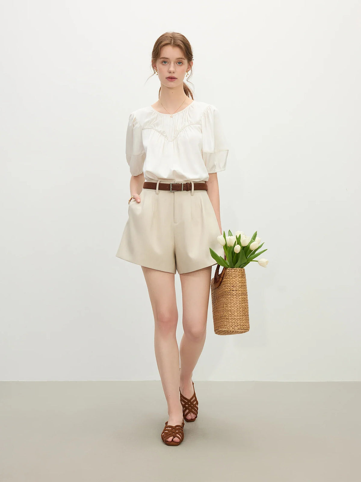 Architektonische Silhouette Bloomer-Shorts