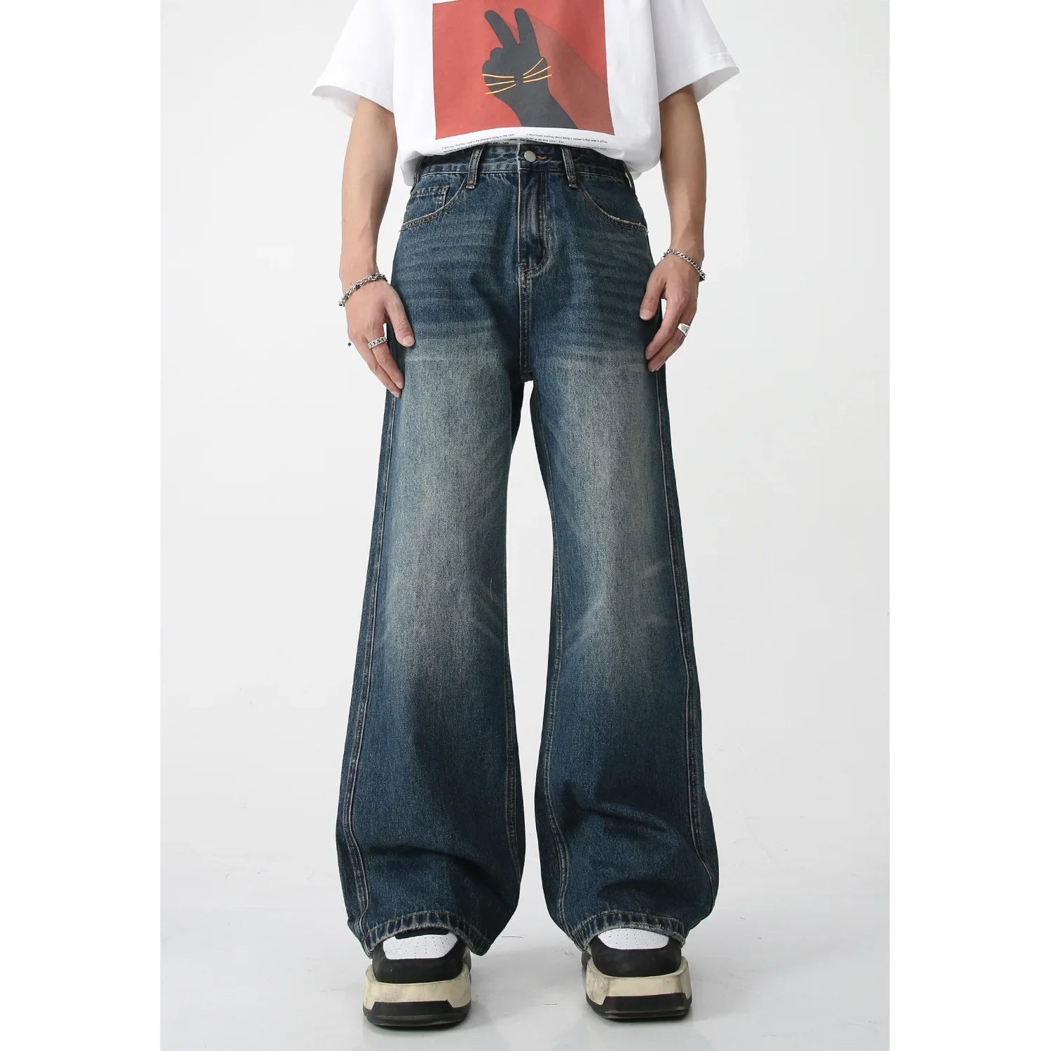 Vintage Loose Fit Blue Jeans