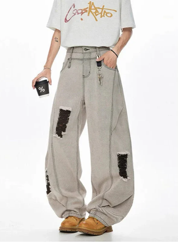 Streetwear-Style: Oversized-Jeans im 2000er-Jahre-Look