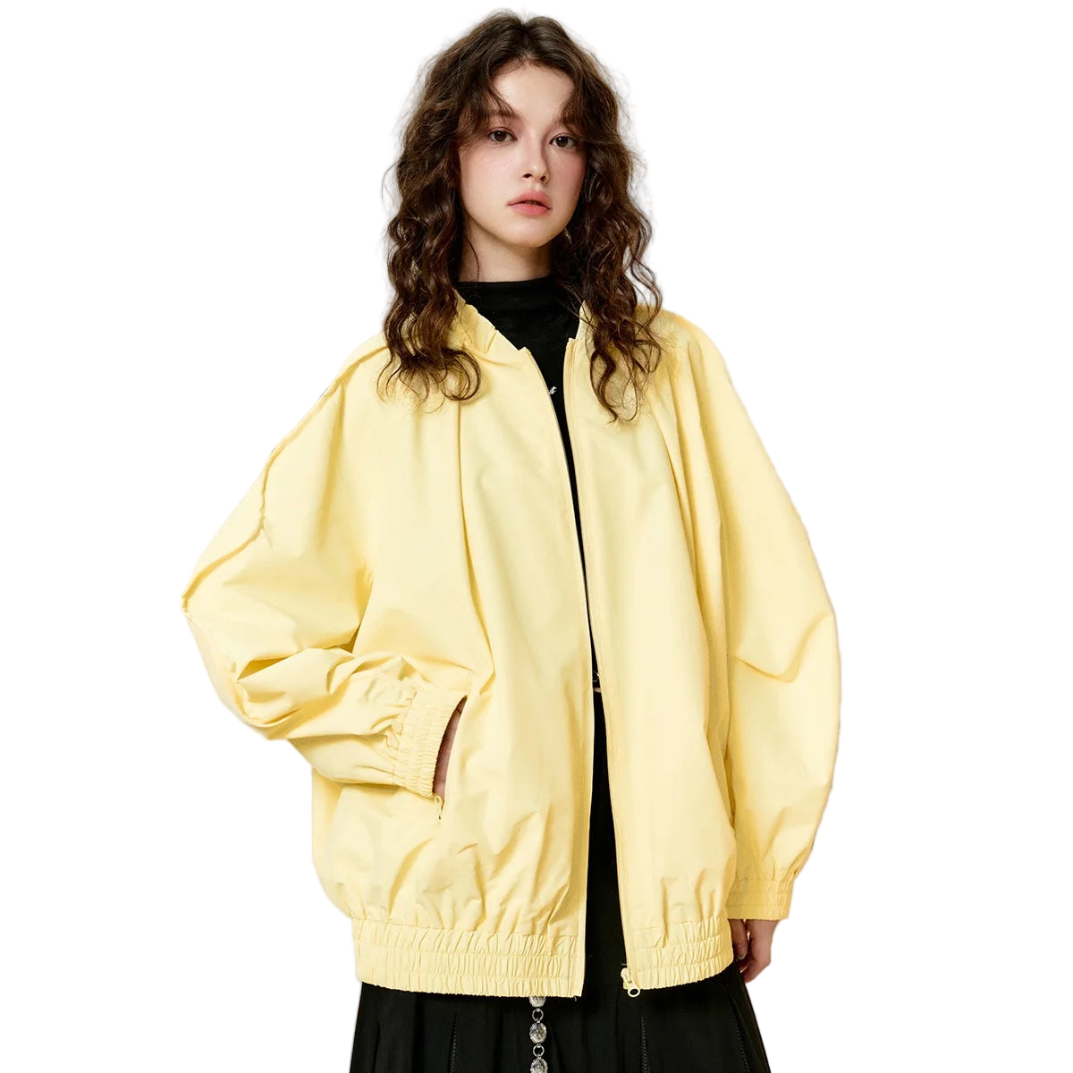 Pleated Oversized Preppy Sweater