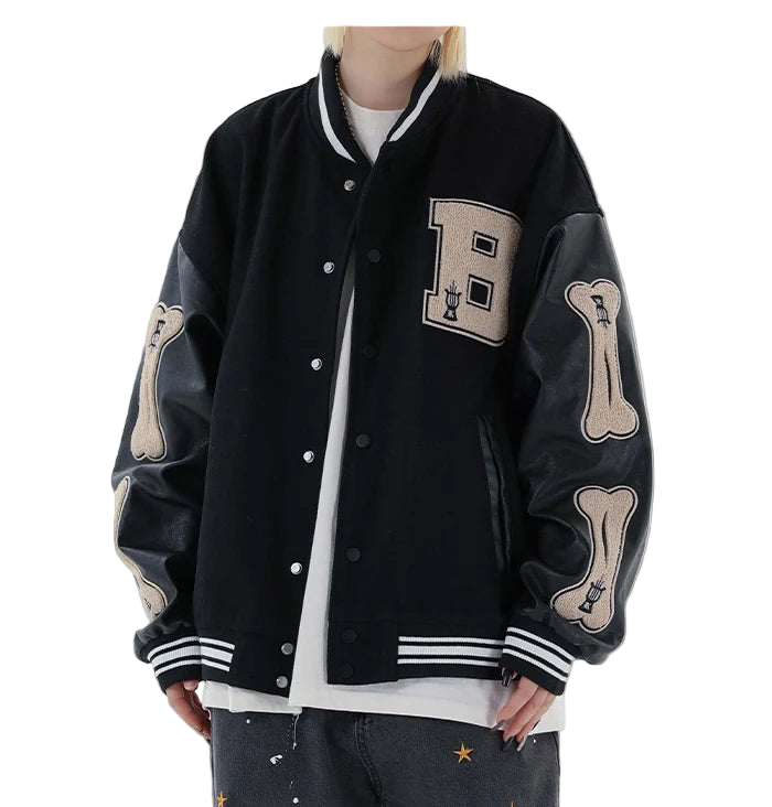Skeleton Bones Varsity Jacket