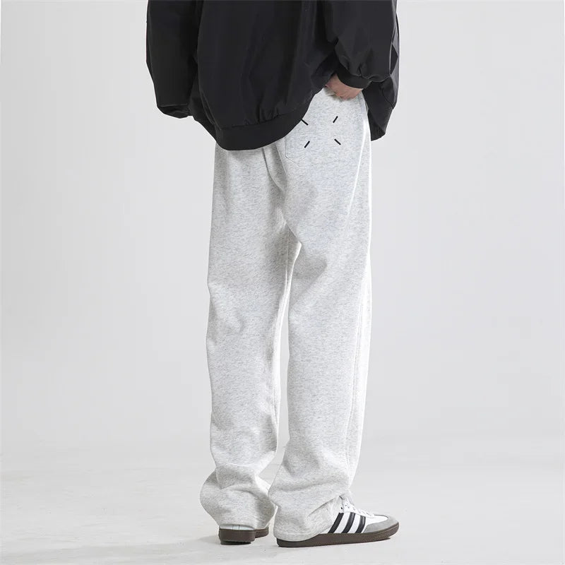 Streetwear Vintage Drape Baggy Pant Fleece Sweatpants