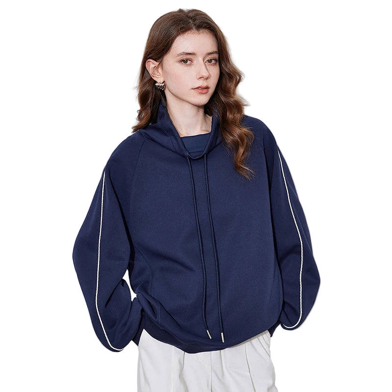Damen-Sweatshirt mit Kapuze und Kordelzug