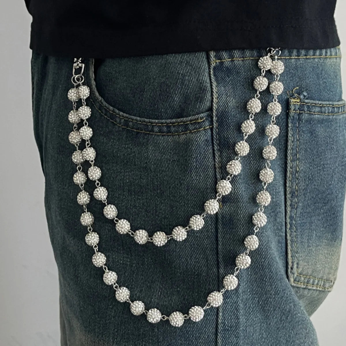 Rhinestone Rock Hip Chain