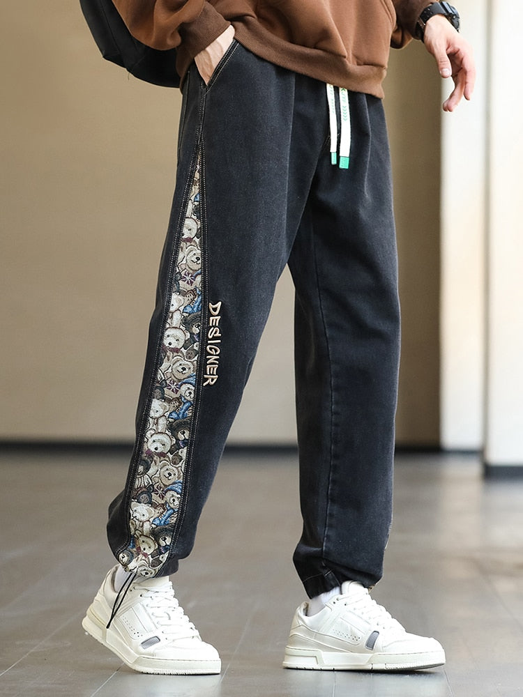 Baggy Bear Patchwork Denimhose