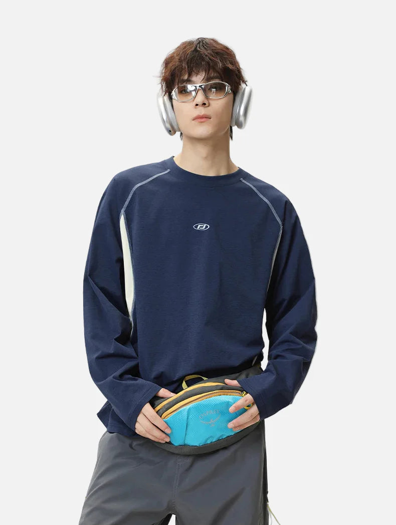 Sportliches Langarm-T-Shirt mit Sonnenschutz