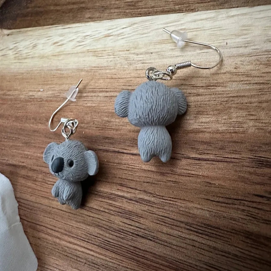 Boucles d'oreilles en résine Koala Bear, cadeau pour elle