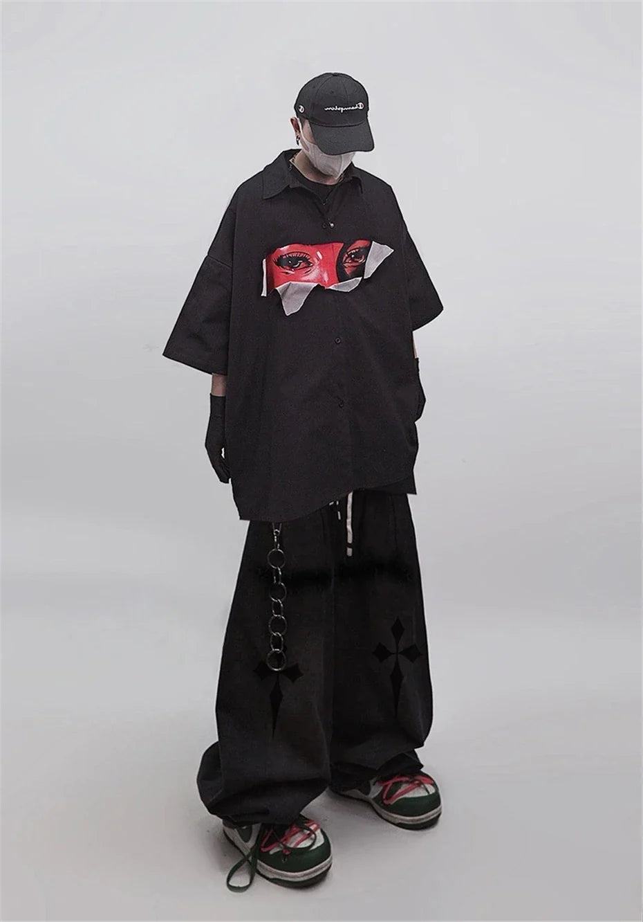 Vintage Hip Hop Punk Oversized Shirt