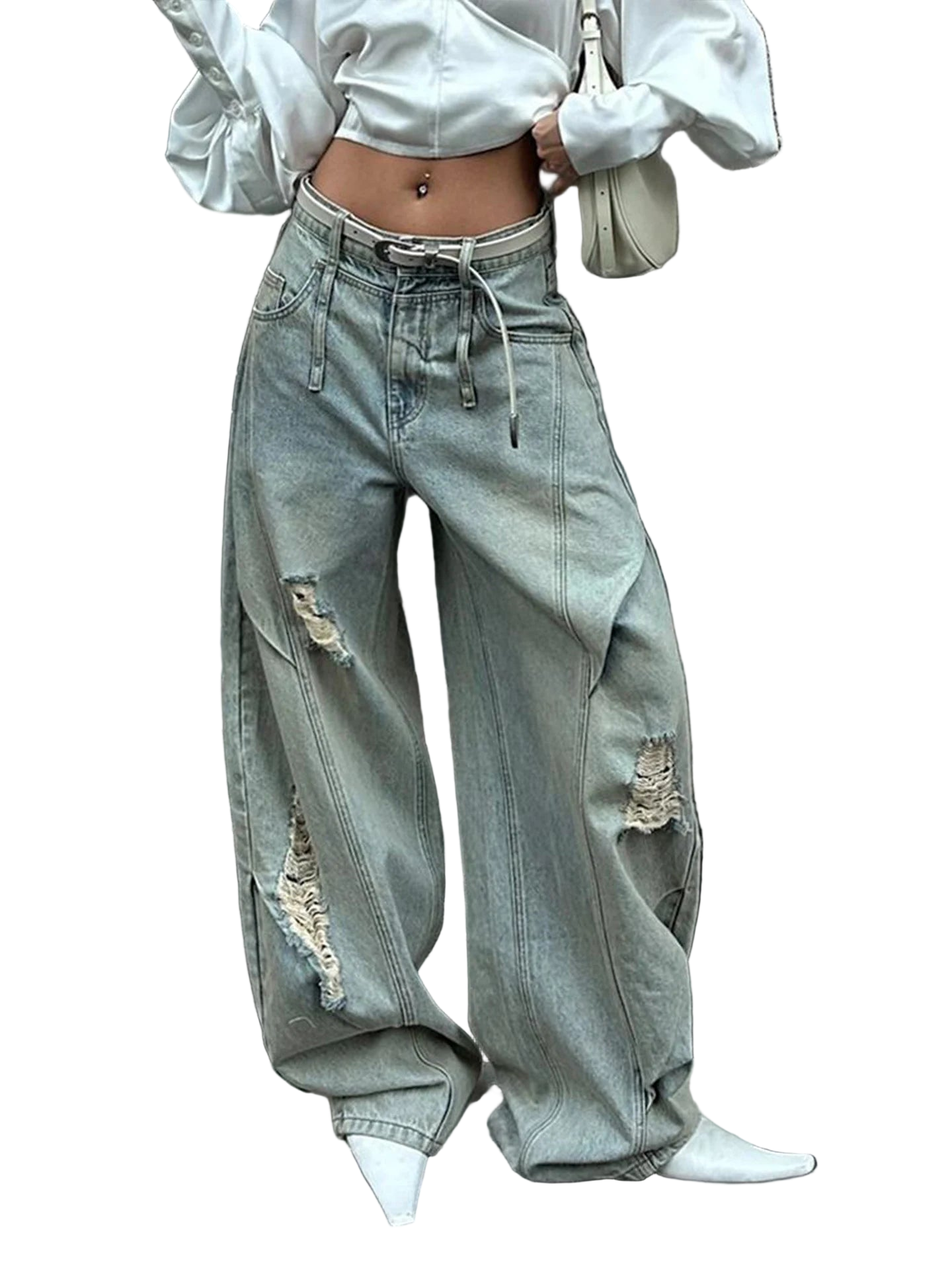 Y2k Baggy Ripped Jeans