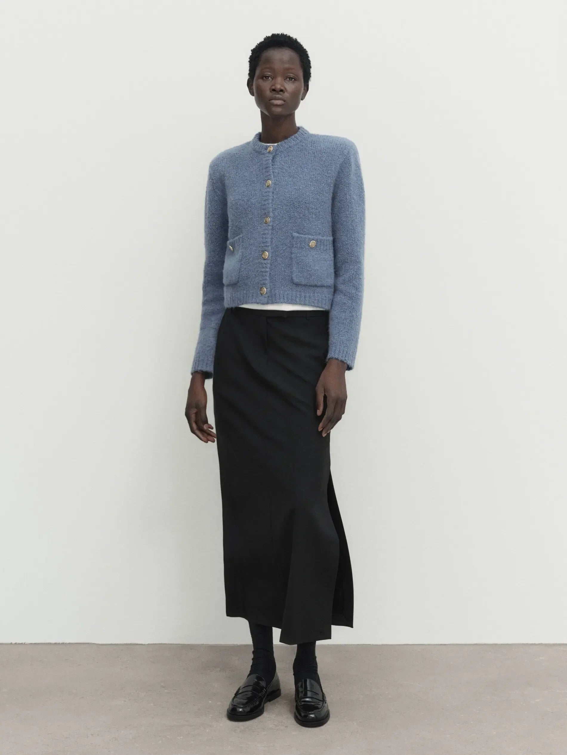Lässiger, luftiger Strickcardigan für Damen im Frühlingsstil