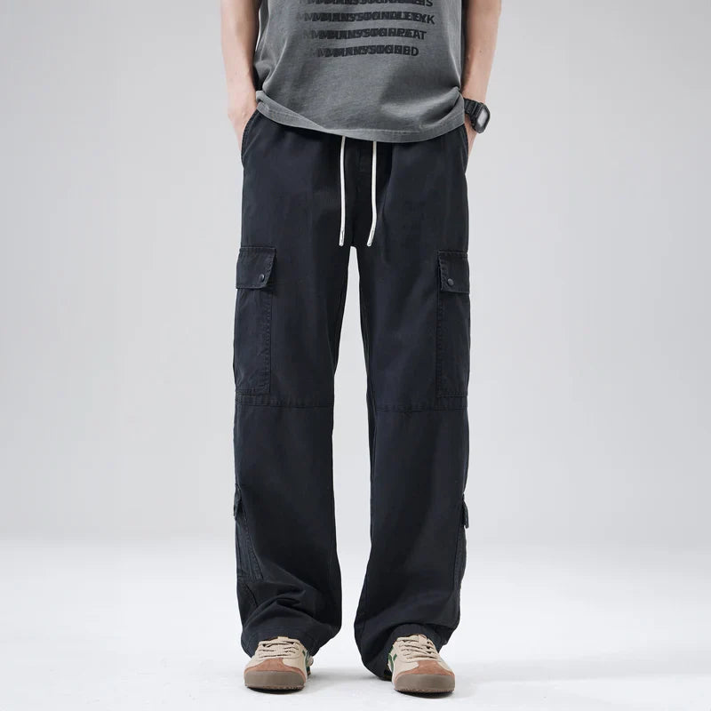 Leichte, lockere Freizeithose mit weitem Bein