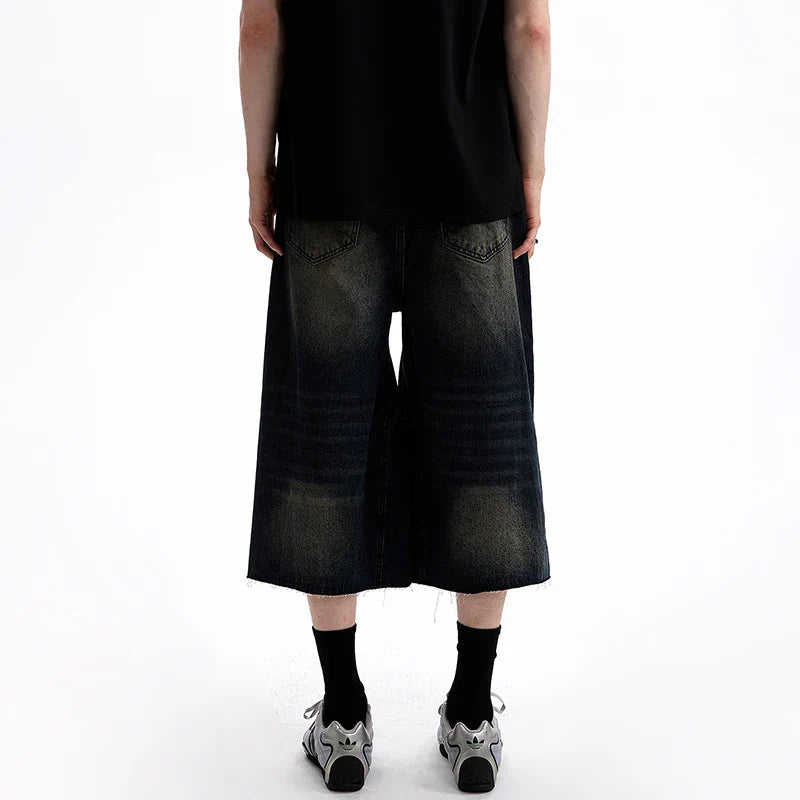 Vintage Washed Soft Touch Straight Denim Jeans