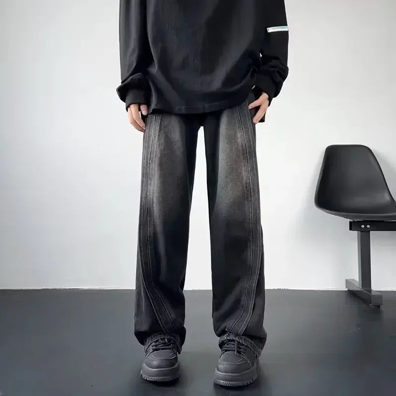 Strapazierfähige Streetwear-Jeans mit weitem Bein