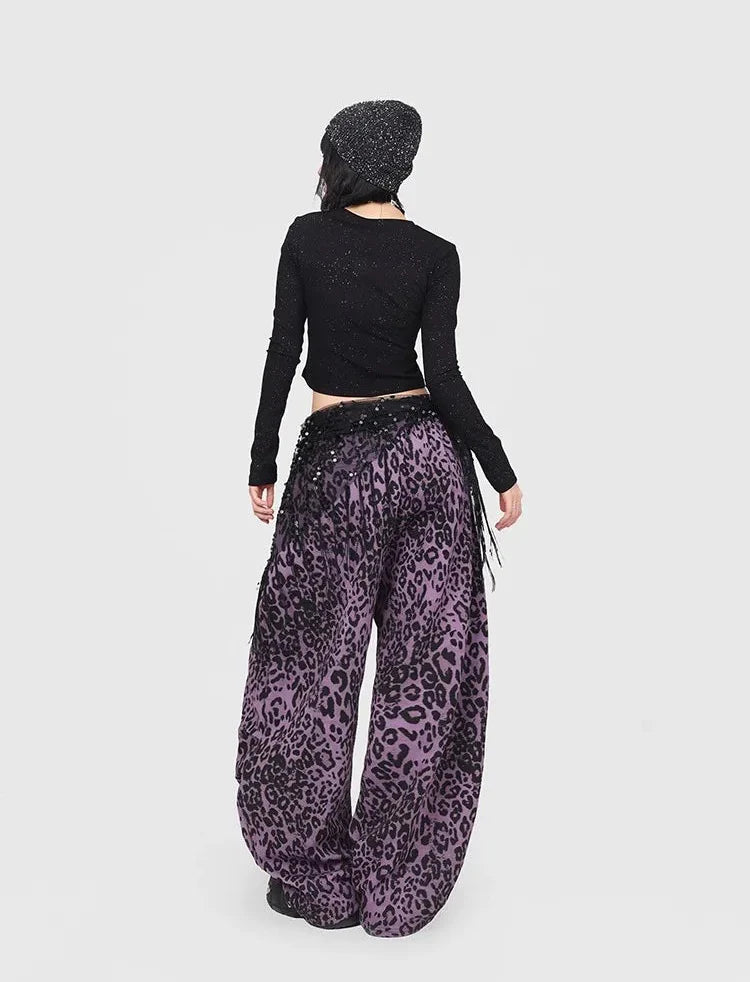 Leopard StreetWare Print Fallschirmspringerhose