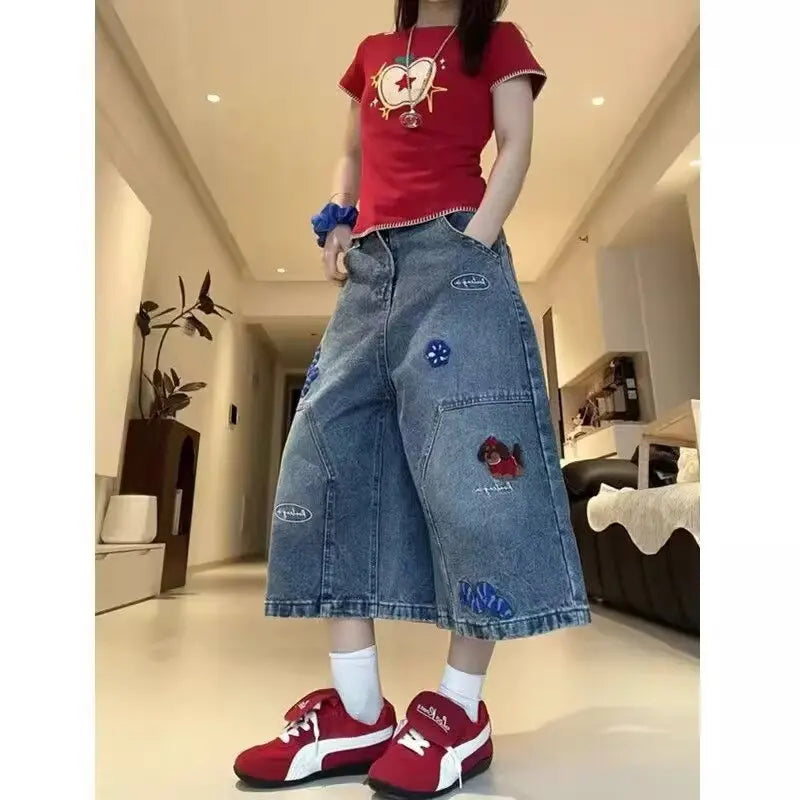 Retro Baggy Denim Jorts