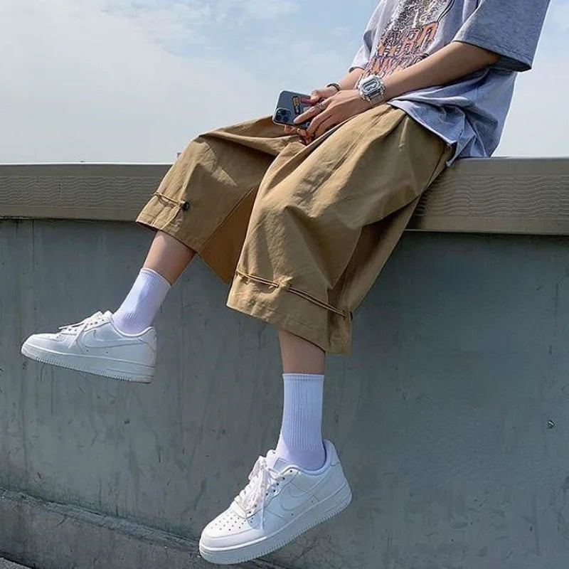 Leichte, lässige Cargo-Shorts in Knielänge
