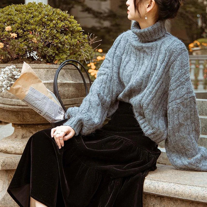 Classic Retro Cozy Vintage Knitted Autumn Sweater