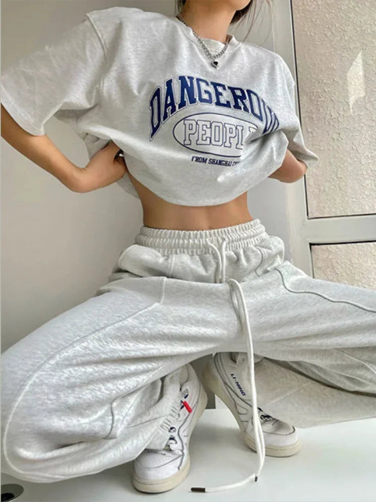 Pantalon de survêtement large, confortable et frais pour femme