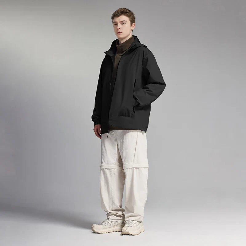 Jacke mit hohem Kragen und Reißverschluss