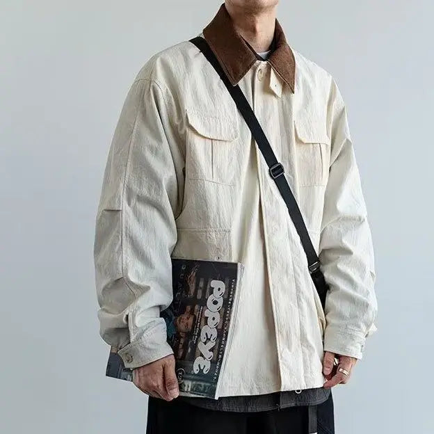 Klassische, trendige, lockere Retro-Herrenjacke
