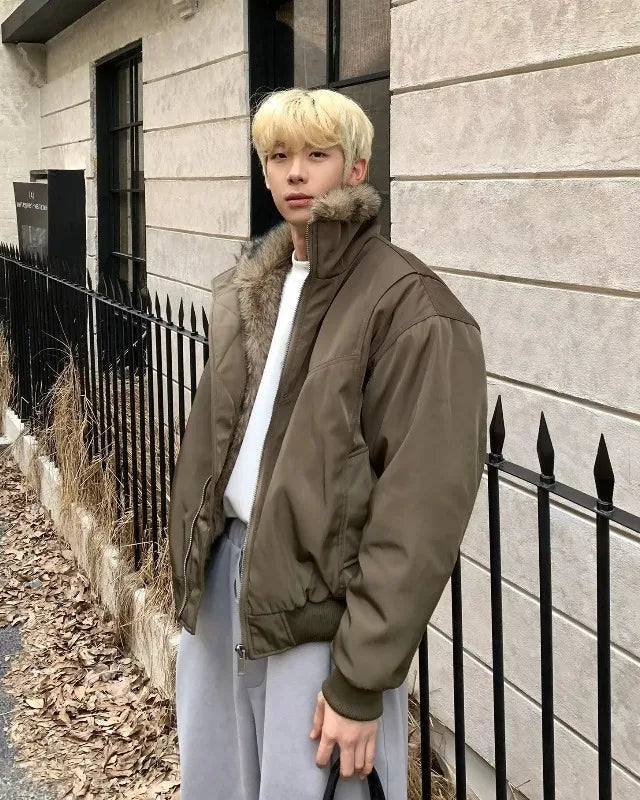 Veste en fausse fourrure unie Y2K High Street