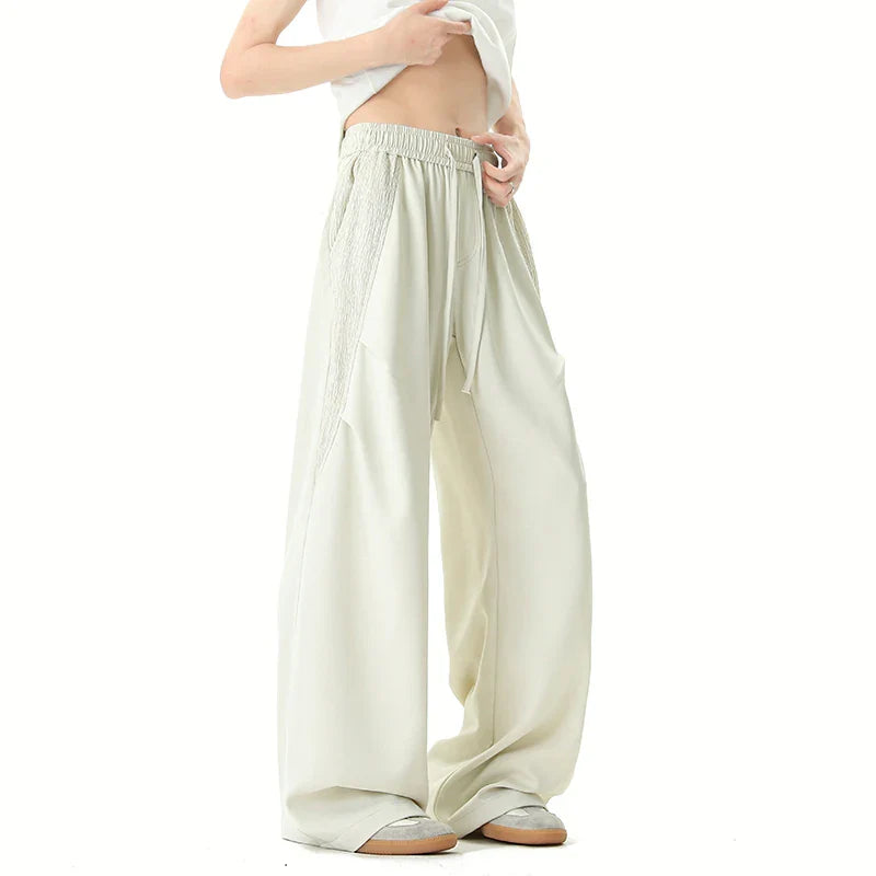 Lässige Hose im koreanischen Stil mit elastischem Bund