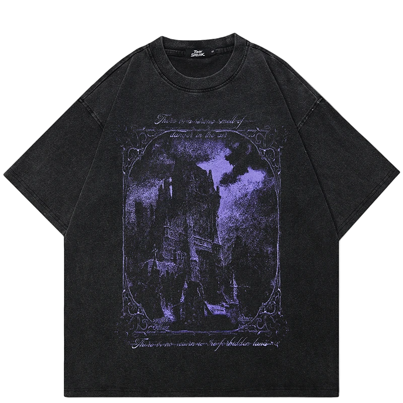 Y2k Horror Castle Tee