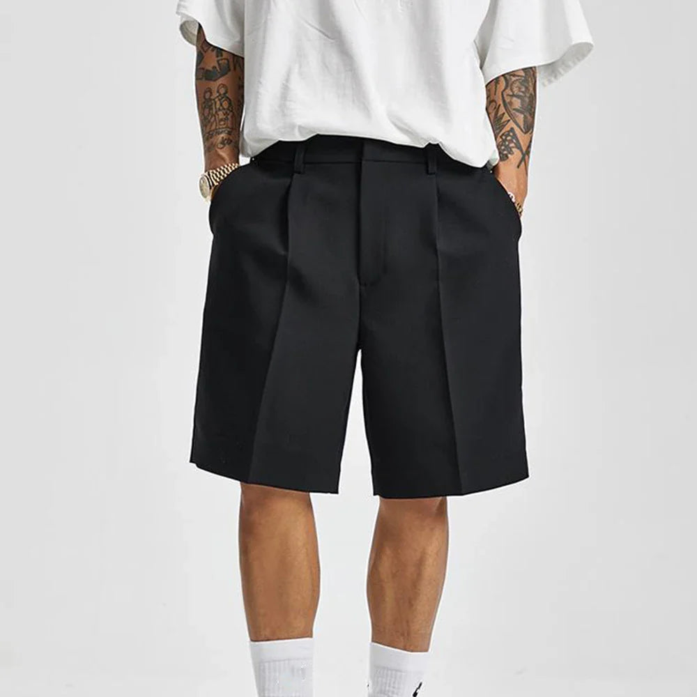 Cool Black Summer Chic Solid Short