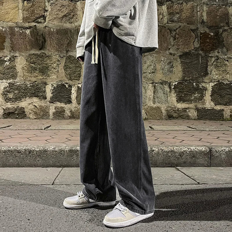Lässige Jeans im koreanischen Studentenstil