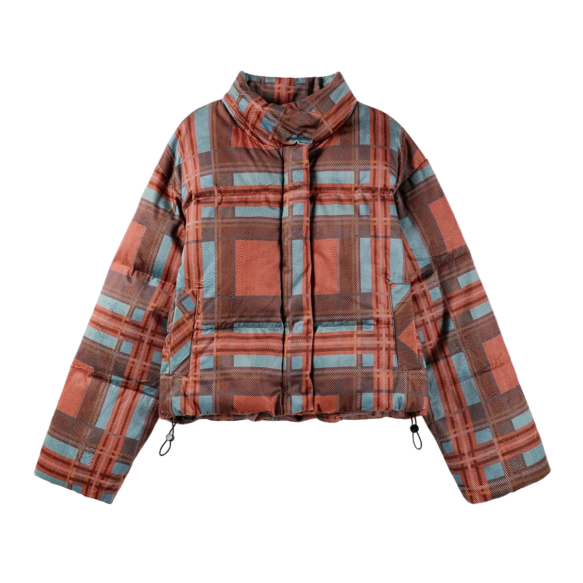 Vintage American Plaid Puffer Jacket