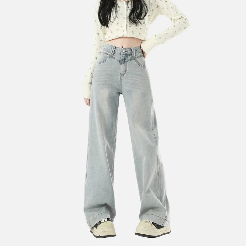 Streetwear Leichte Jeans mit weitem Bein