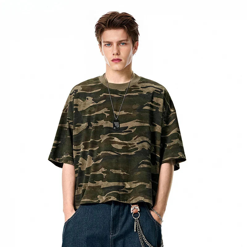 T-shirt oversize camouflage urbain