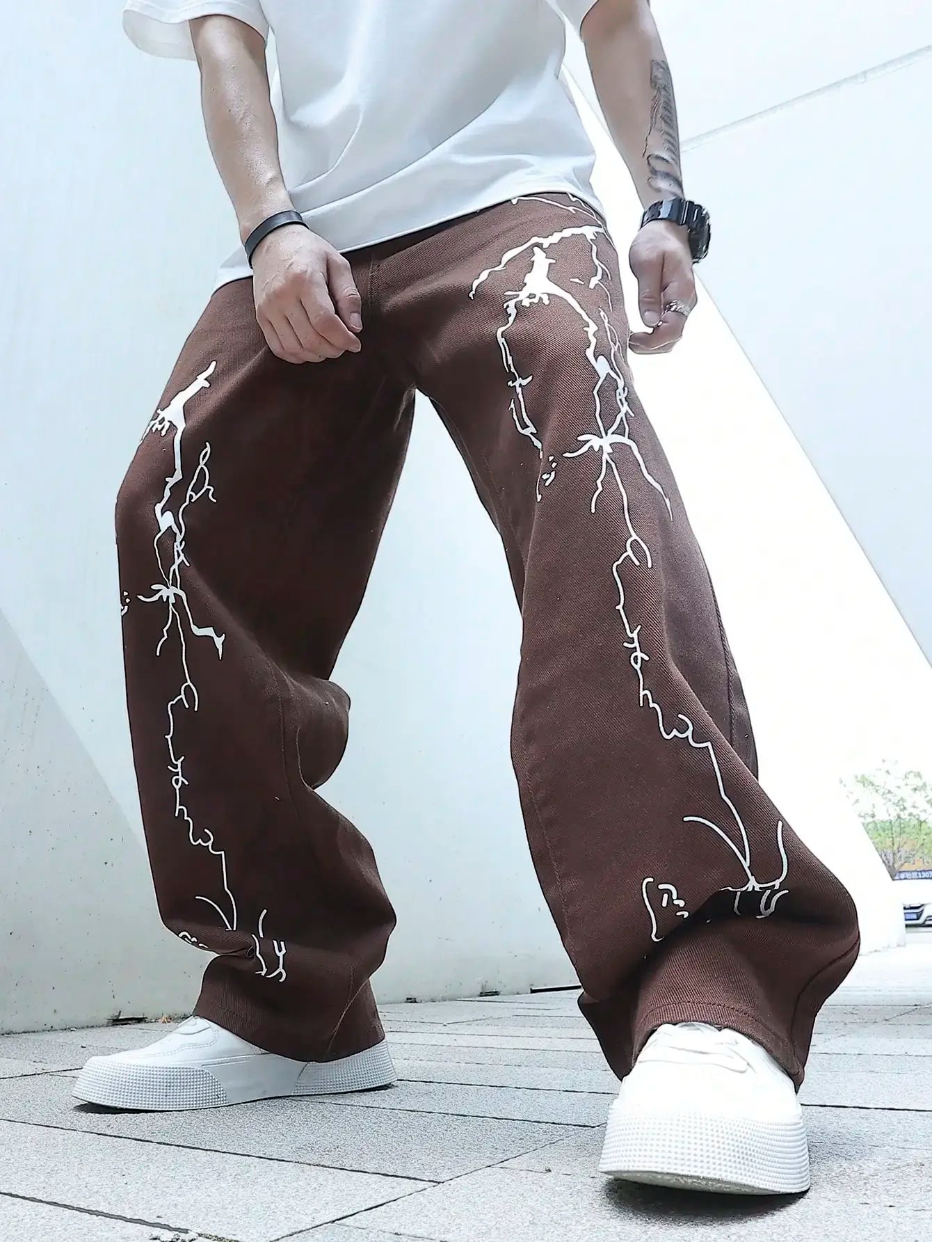 Y2K Thunderbolt Denim Jeans
