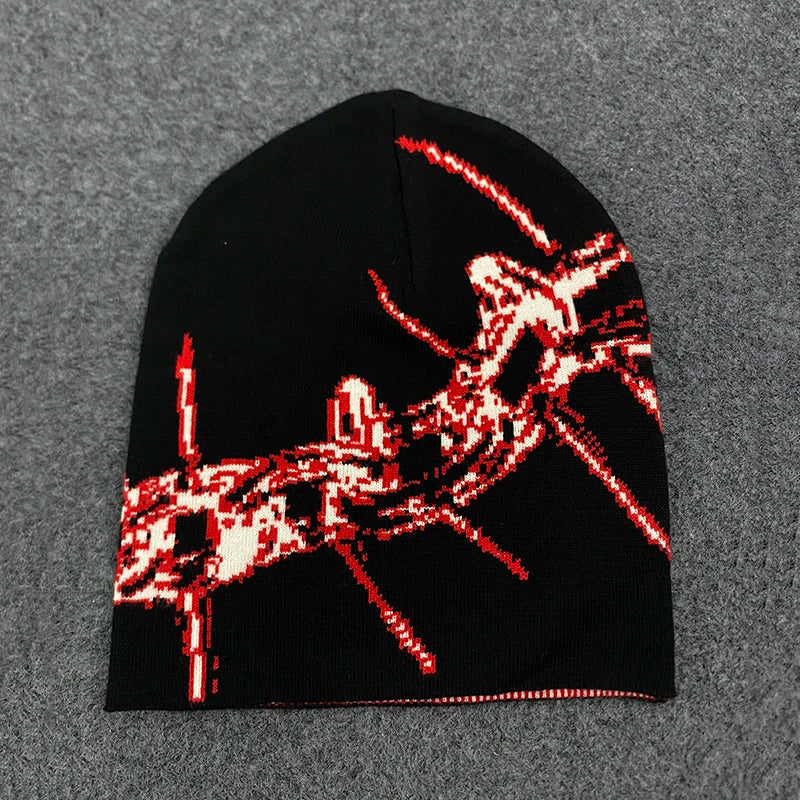 Bonnet chaud élégant en maille jacquard