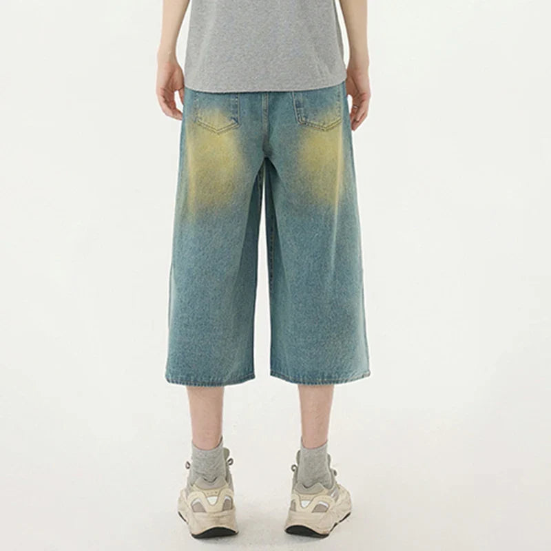Amerikanische Streetwear High Street Loose Fit Jorts