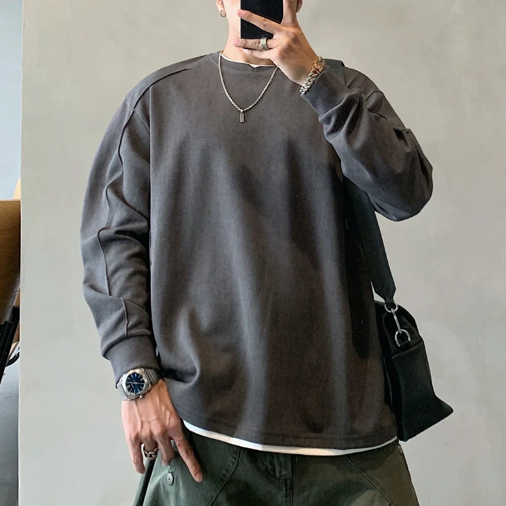 Vintage Hip Hop Fake Two-Piece Sweatshirt