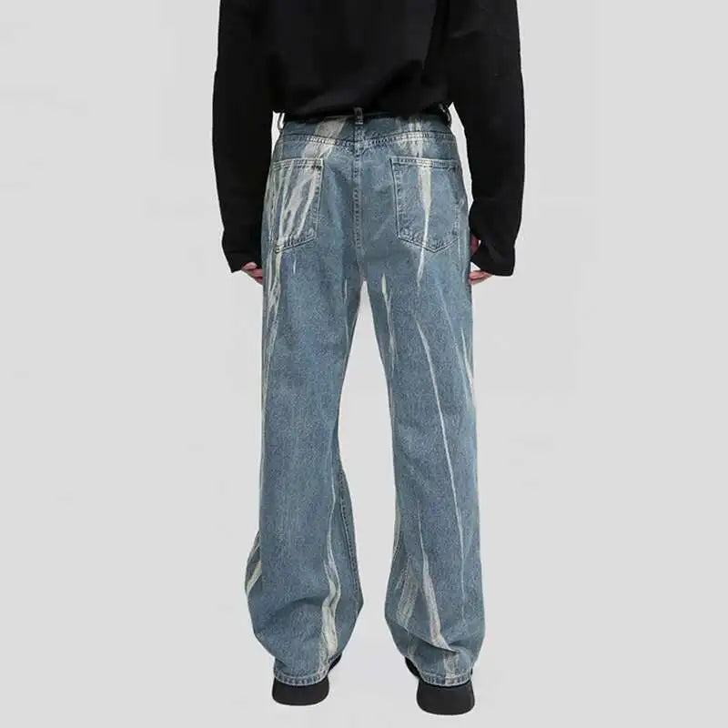 Trendige, batikgefärbte Baggy-Jeans – super bequem!