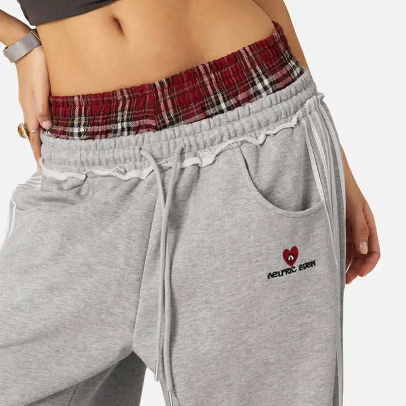 American Retro College Style Loose Sweatpants